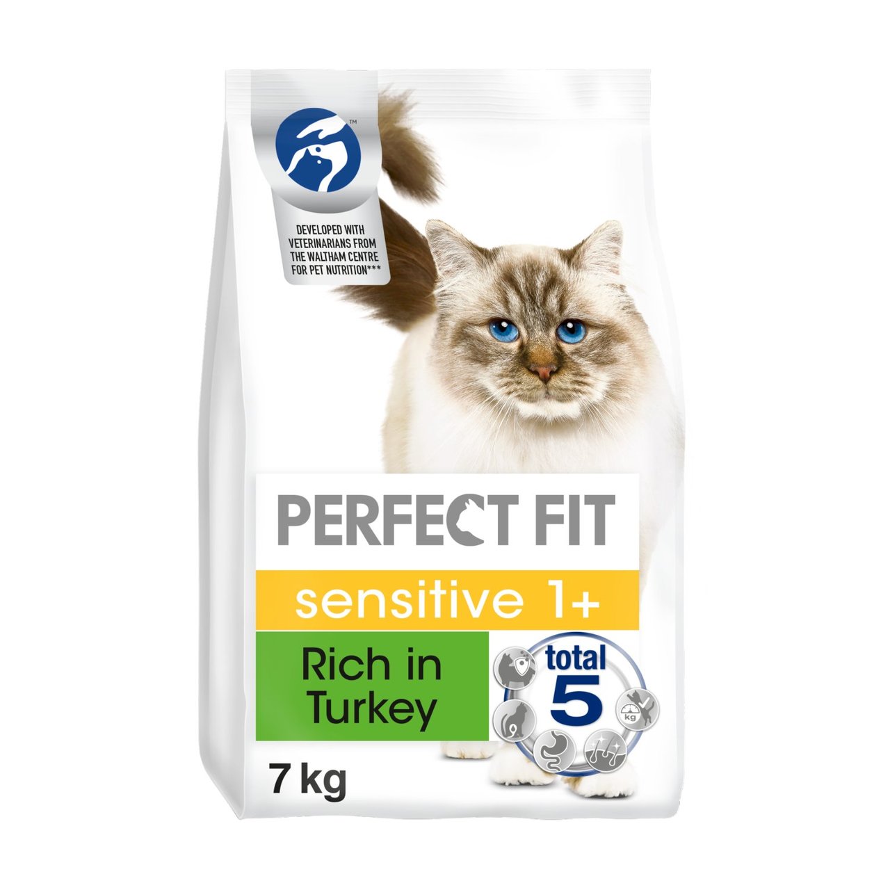 Perfect Fit Cat Dry Sensitive 1+ Turkey - HelloSupermarket