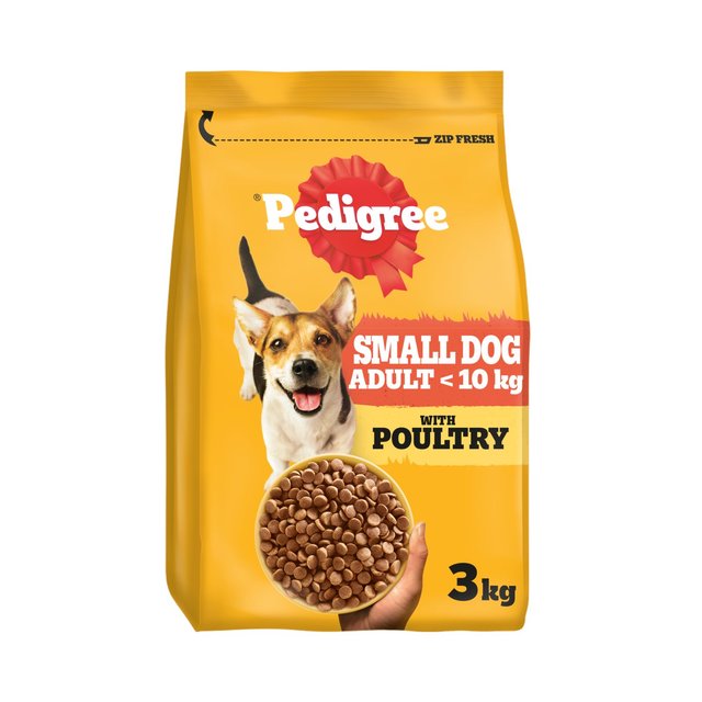 Pedigree Small Dog Complete Dry With Poultry And Vegetables  3kg