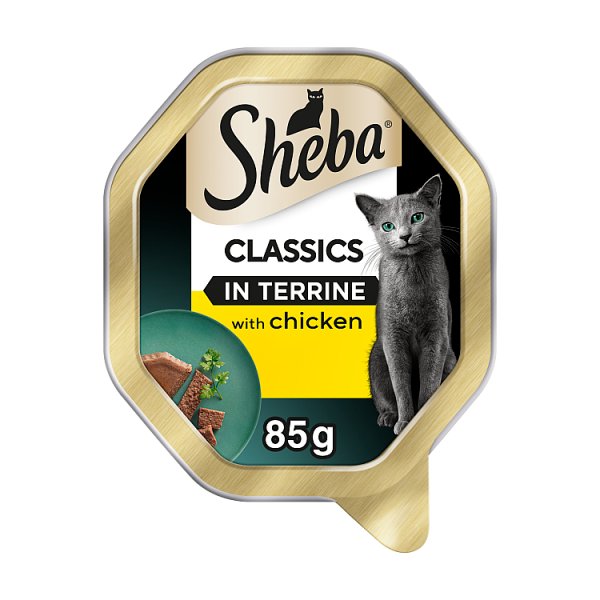 Sheba Classics Wet Cat Food Tray Chicken in Terrine 85g