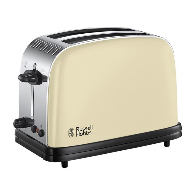 Russell Hobbs Stainless Steel 2 Slice Toaster Cream 