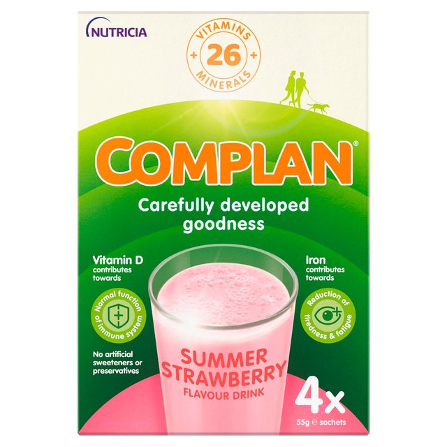 Complan Meal Replacement Strawberry  4 x 55g