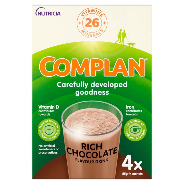 Complan Meal Replacement Chocolate  4 x 55g