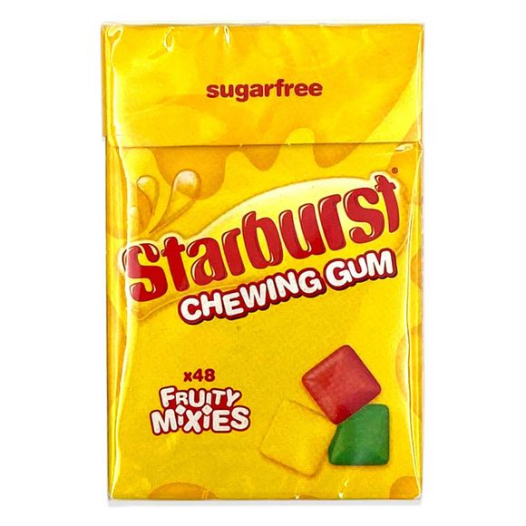 Starburst Fruity Mixies Chewing Gum Sugar Free Handy Box 33.1g