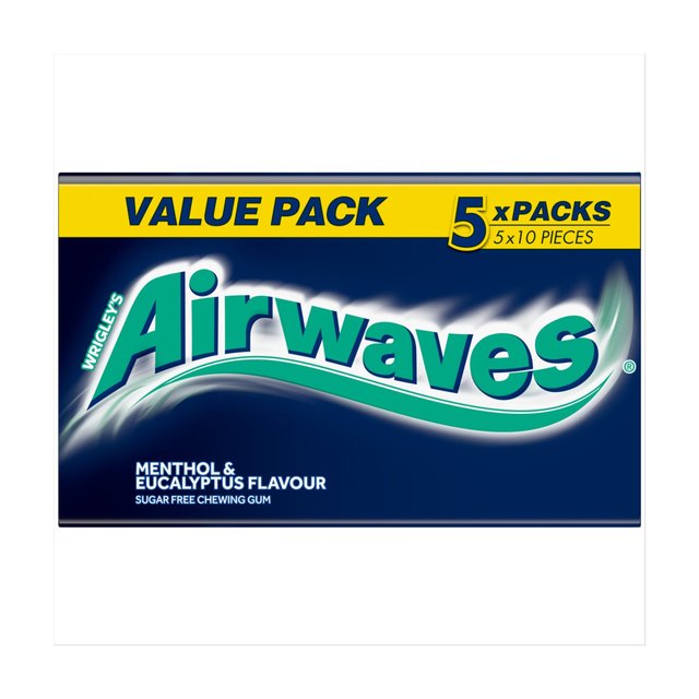 Airwaves Menthol Chewing Gum  5 x 70g