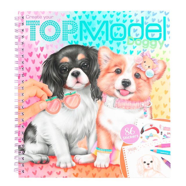 Create Your Topmodel Doggy Colouring Book 