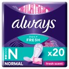 Always Dailies Singles Panty Liners Fresh x 20