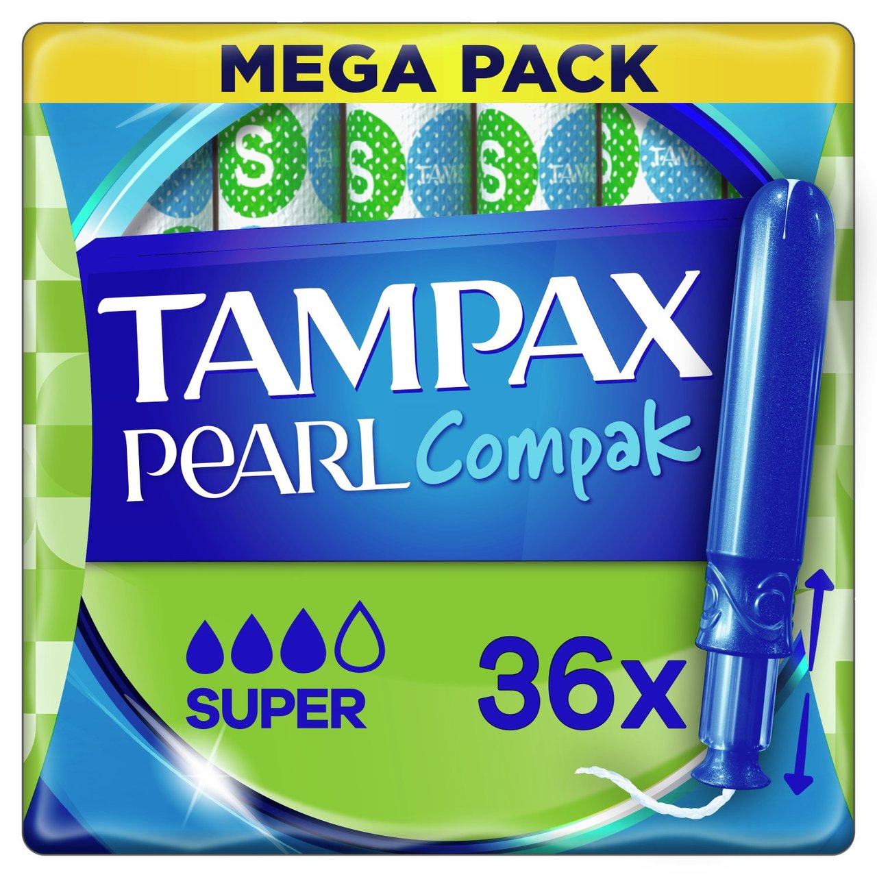 Tampax Pearl Compak Super Tampons Applicator