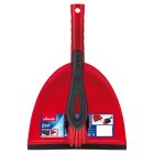 Vileda Red Handled Dustpan Set