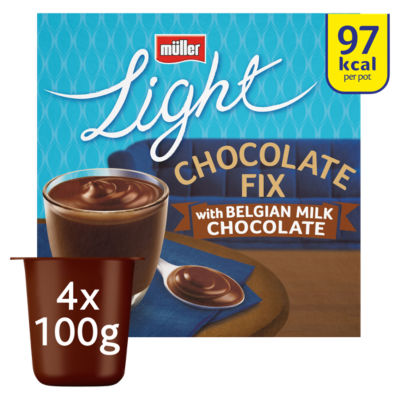 Muller Light Low Fat Chocolate Fix Belgian Chocolate Dessert