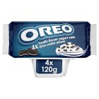 Oreo Vanilla Flavoured Yogurt with Oreo Cookie Pieces 4x120g