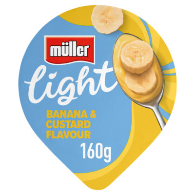 Muller Light Fat Free Banana and Custard Yogurt