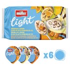 Muller Light Fat Free Yogurts With Chocolate Sprinkles 6x140g