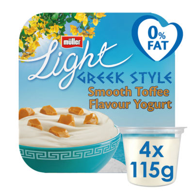 Muller Light Greek Style Smooth Toffee Yogurt