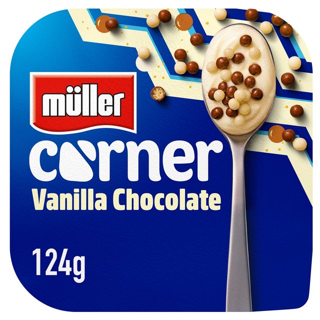 Muller Corner Vanilla Yogurt with Chocolate Balls  124g