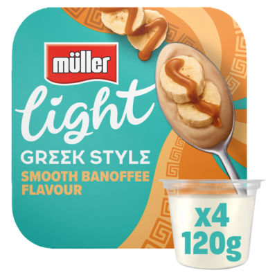 Muller Light Greek Style Smooth Banoffee Flavour Yogurt