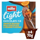 Muller Light Chocolate Fix with Belgian Milk Chocolate & Orange Flavour 4x70g