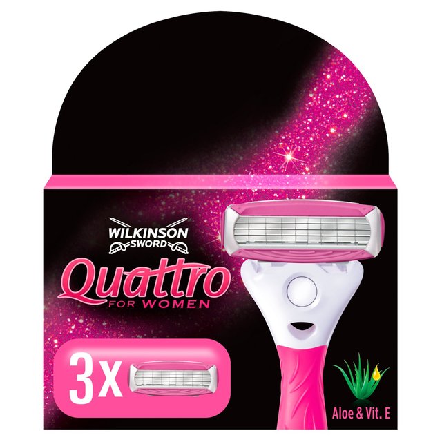 Wilkinson Sword Quattro for Women Razor Blades x 3 Refills