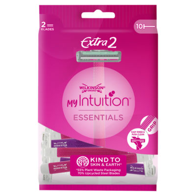 Wilkinson Sword My Intuition Essentials Extra 2 Women's Disposable Razors x10