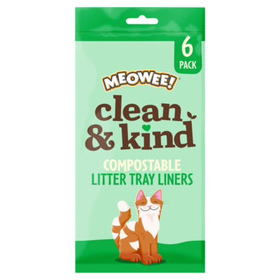 Meowee Clean & Kind Compostable Litter Tray Liners x6