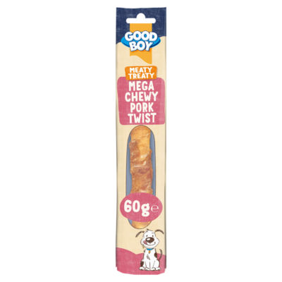 Good Boy Meaty Treaty Mega Chewy Pork Twist 60g