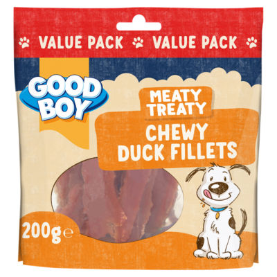 Good Boy Meaty Treaty Chewy Duck Fillets Value Pack 200g