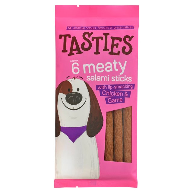 Tasties Meaty Salami Sticks With Chicken & Game  55g