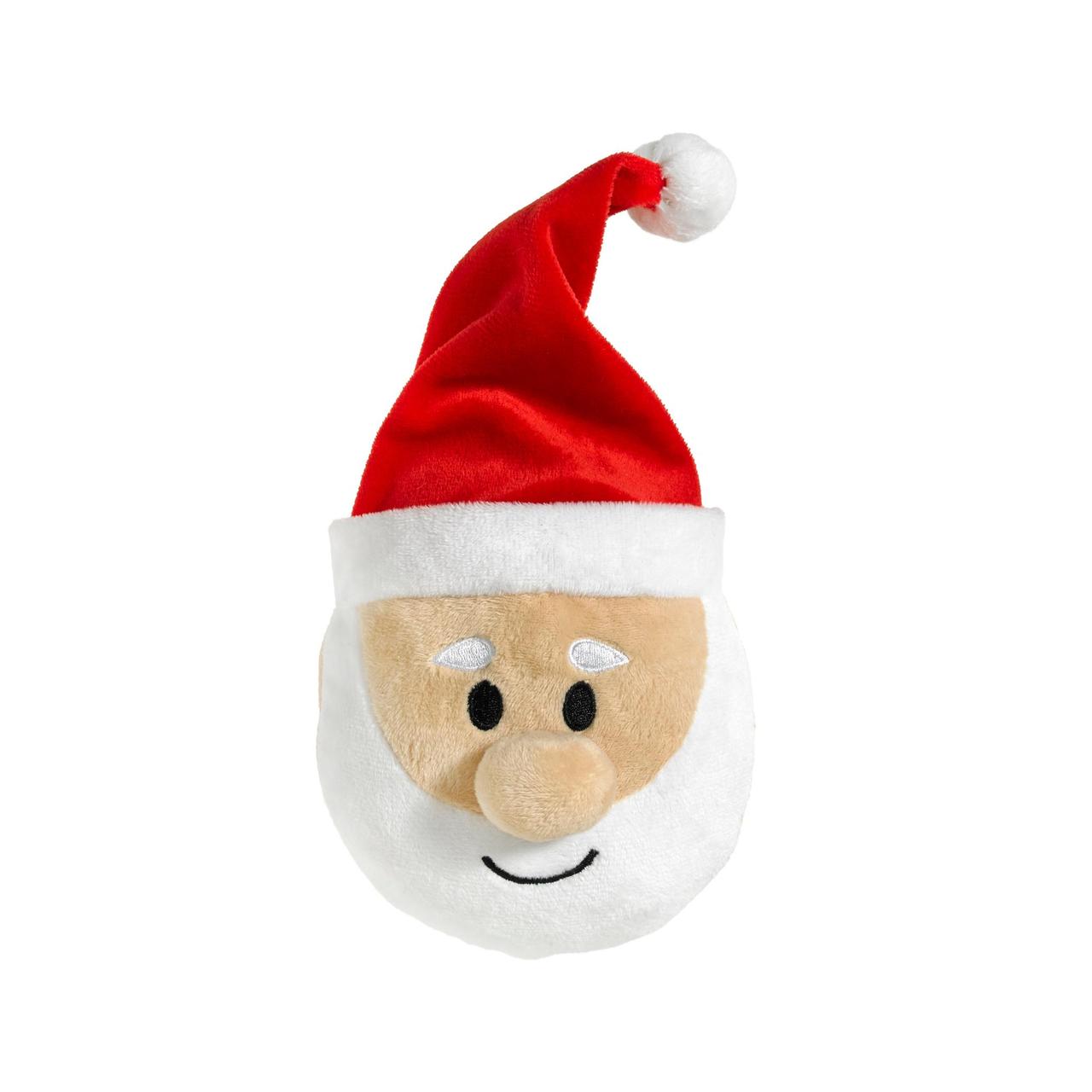 Good Boy Christmas Dog Toy Soft Santa Plushie Ball