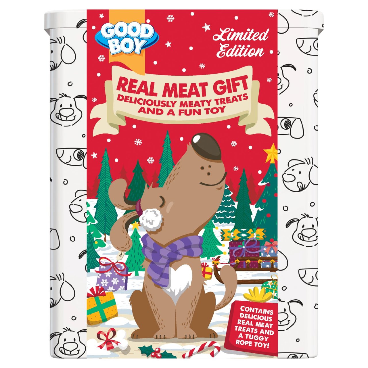 Good Boy Christmas Treats Tin