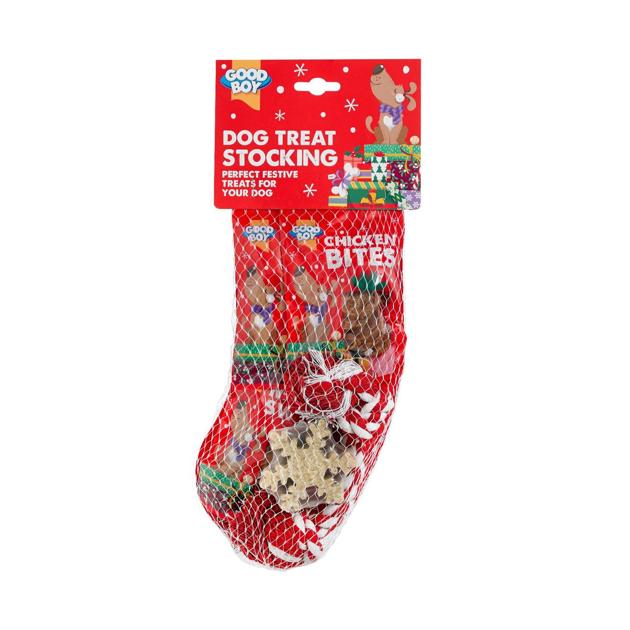 Good Boy Christmas Dog Stocking