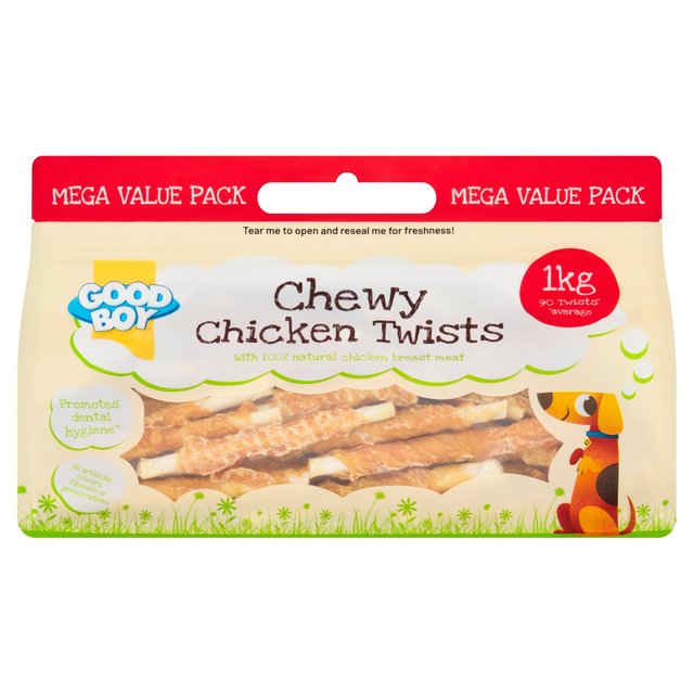 Good Boy Chewy Chicken Twists Mega Value Pack  1kg