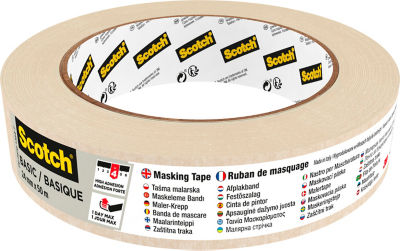 Scotch Basic Masking Tape, 24mm x 50m