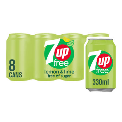 7UP Free Sparkling Lemon & Lime Drink Cans