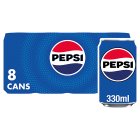 Pepsi Cola Cans 8x330ml