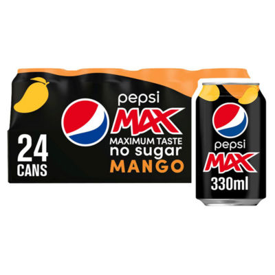 Pepsi Max No Sugar Mango 24 x 330ml