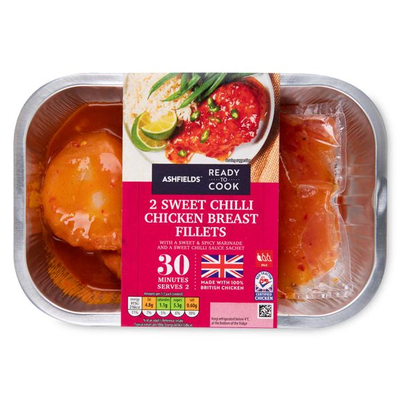 Ashfields Sweet Chilli Chicken Breast Fillets 316g/2 Pack