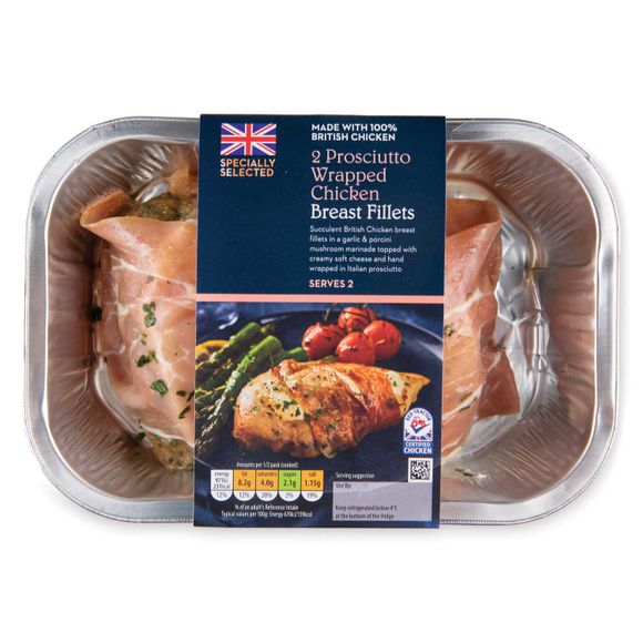 Specially Selected Prosciutto Wrapped Chicken Breast Fillets 340g/2 Pack