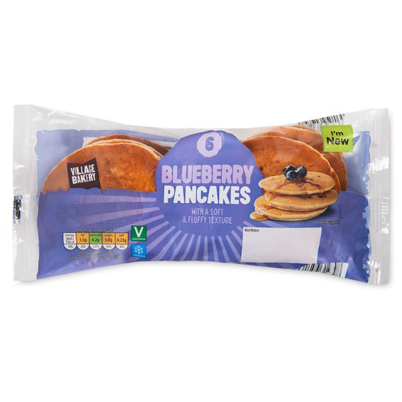 Village Bakery Blueberry Pancakes 180g/6 Pack