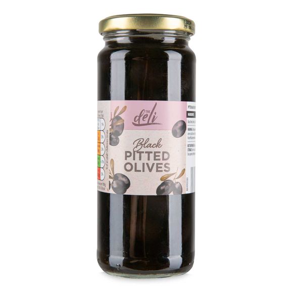 The Deli Black Pitted Olives 330g (165g Drained)