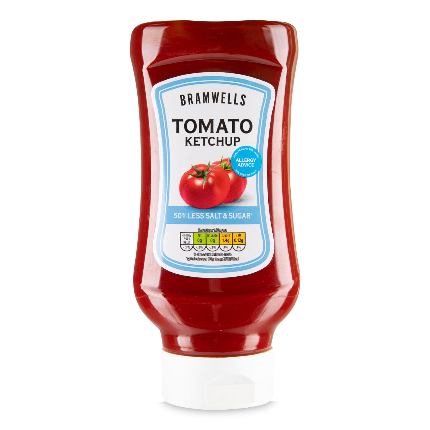 Bramwells Tomato Ketchup Reduced Salt & Sugar 520g