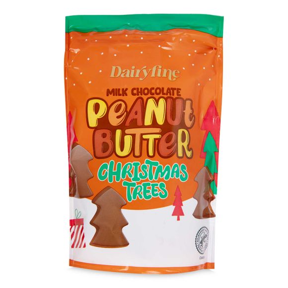 Dairyfine Milk Chocolate Peanut Butter Christmas Trees 110g