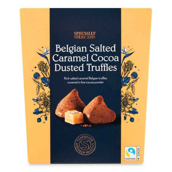 Specially Selected Belgian Salted Caramel Cocoa Dusted Truffles 200g