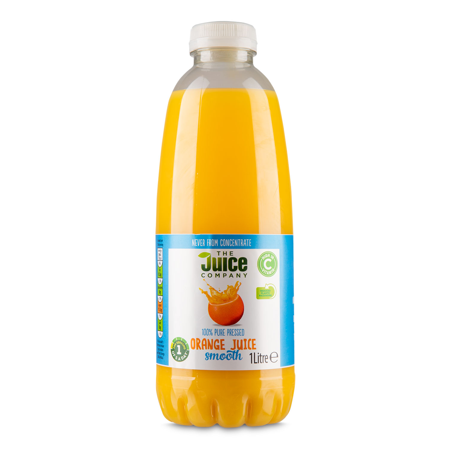 The Juice Company 100% Pure Pressed Orange Juice Smooth 1l