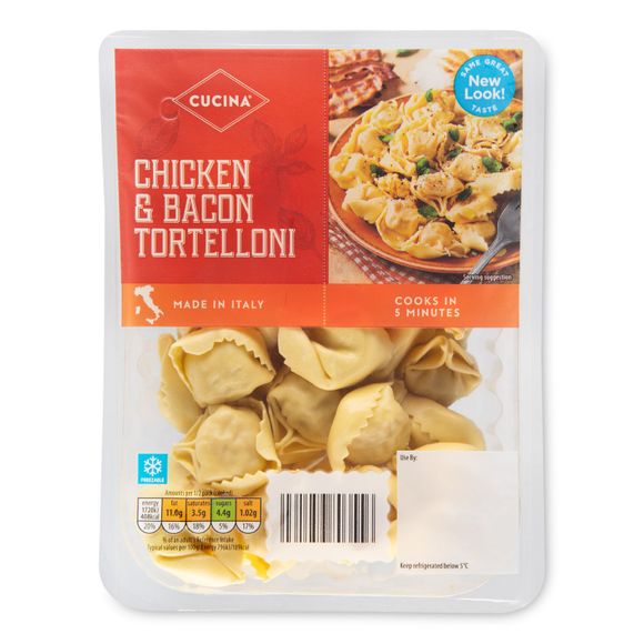 Cucina Chicken & Bacon Tortelloni Pasta 300g