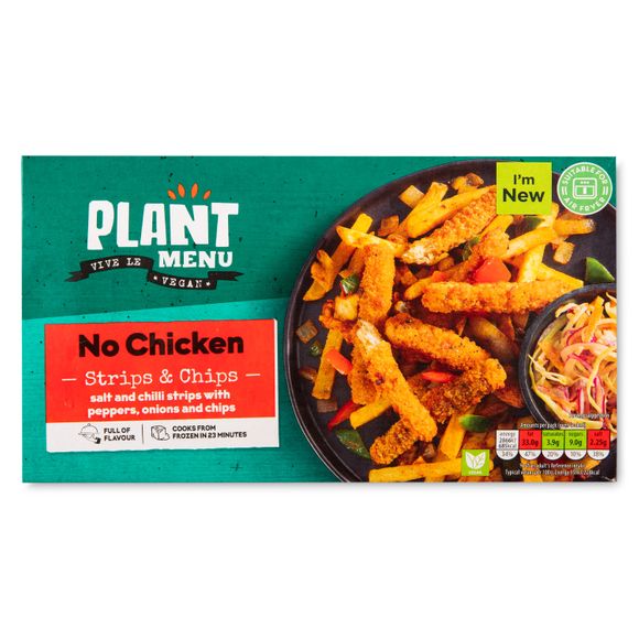 Plant Menu No Chicken Strips & Chips 300g