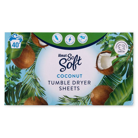 Almat So Soft Coconut Tumble Dryer Sheets 40 Pack