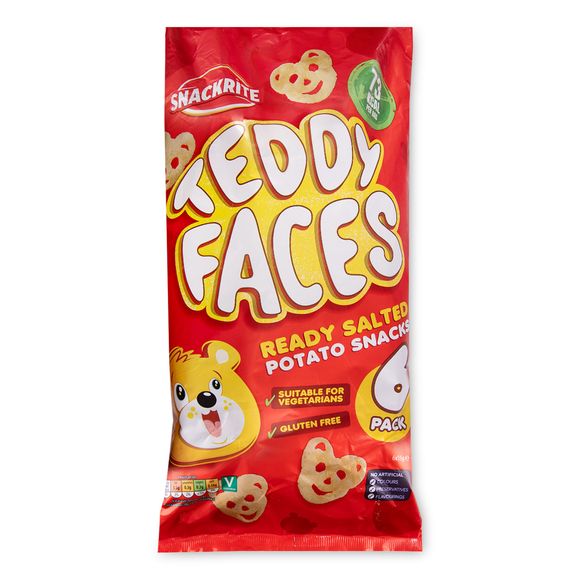 Snackrite Teddy Faces 6x15g