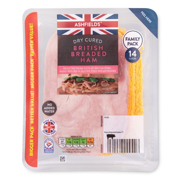 Ashfields Dry Cured British Breaded Ham 240g