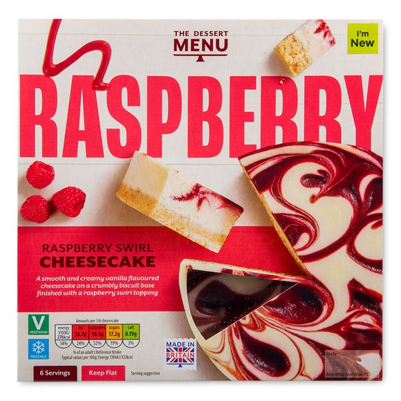 Dessert Menu Raspberry Cheesecake 500g