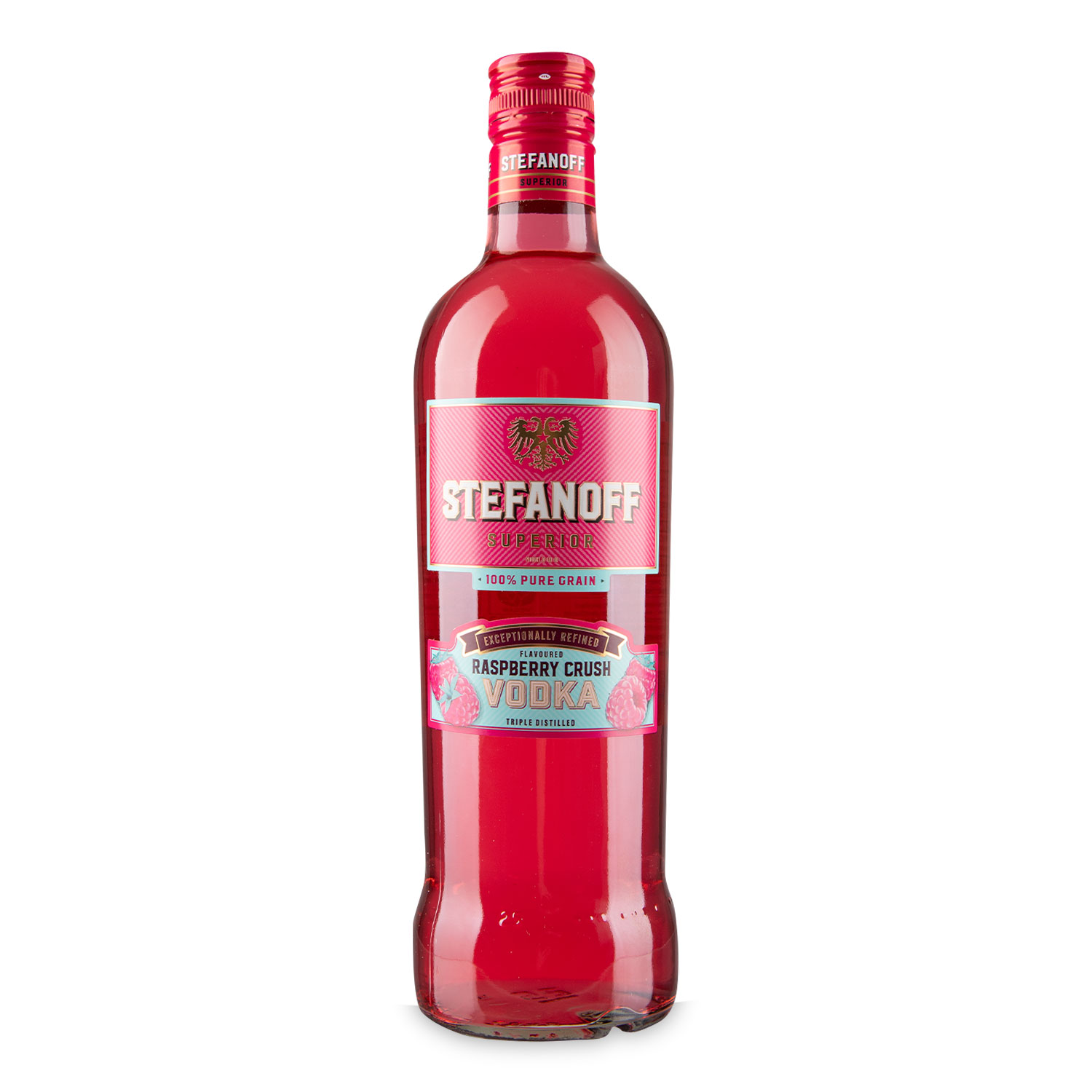 Stefanoff Raspberry Crush Flavoured Vodka 70cl