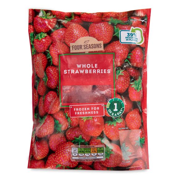 Four Seasons Whole Frozen Strawberries 350g